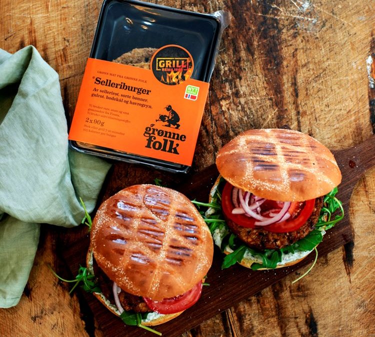 Selleriburger med Tzatziki