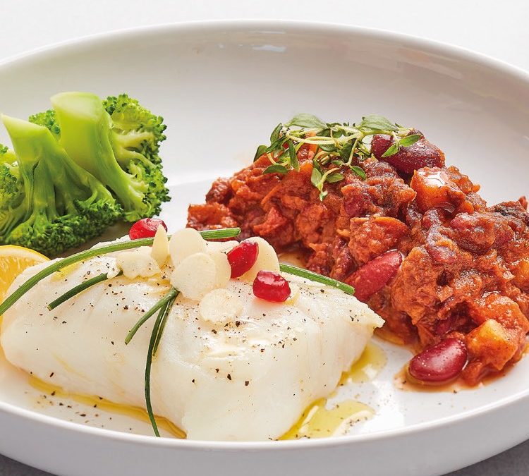 Dampet torsk med Chili sin carne