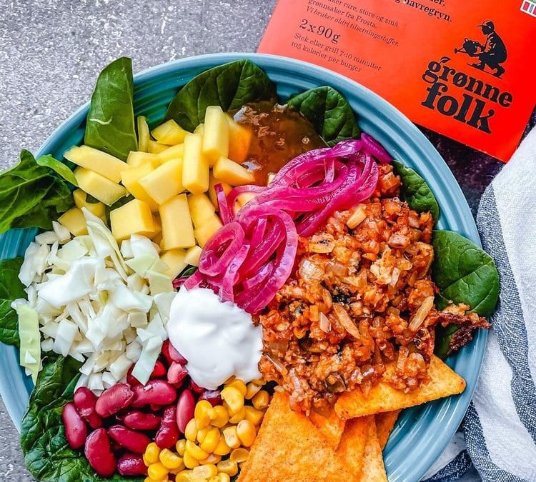 Tacobowl med selleriburger